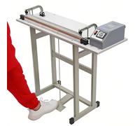Macchina termosaldatrice con pedale, sigillante e taglierina 2 in 1, riscaldamento rapido per sigillare sacchetti di plastica