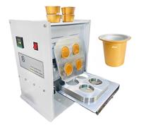 Macchina termosaldatrice manuale, sigillatrice elettrica a 4 fori con controllo digitale della temperatura, per cialde di caffè, scatole per alimenti, confezioni di liquidi e polvere, 85 ml