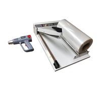 Macchina termosaldatrice - Sigillante veloce da 61 cm con temperatura regolabile, supporto a rullo, compatibile con la maggior parte delle pellicole in plastica per bottiglie, libri e altro ancora