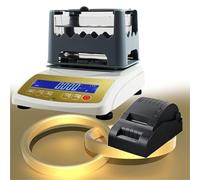 Macchina Tester Digitale Premium Per Purezza Oro Con Stampante Etichette Dati Densimetro Portatile Per Metalli Preziosi Non Distruttivo Per Valutazione Gioielli Oro Argento Platino Palladio(300k)