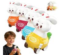 Macchina Tira Indietro, 4 Pezzi Macchinine Giocattolo Press and Go per Bambini di 1 2 3 Anni, Macchinine Giocattolo Press and Go per Bambini, Educativi Precoci Giocattolo Regali per Bambini