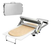 Macchina Tirapasta Manuale Professionale, Sfogliatrice per Pizza e Pasticceria 0,5-25mm, Design Pieghevole Salvaspazio in Acciaio Inox(B)