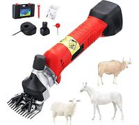 Macchina Tosapecore Professionale Tosatrice per Pecore Kit per Toelettatura Ricaricabile Cordless Silenzioso,per Pecore Capre Alpaca Cammello
