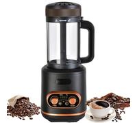 Macchina Tostatrice per Caffè 2400W, Tostatore ad Aria Calda 300g con Timer & Temperatura Regolabile, Raffreddamento Automatico, Camera in Vetro per Casa & Bar