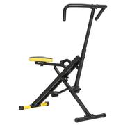 Macchina Total Crunch Pieghevole 57x105x115 cm con Seduta Regolabile in Metallo e Plastica Giallo