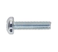 Macchina Vite M6 X 25mm Pan Testa Pozi Zinco Confezione Di 50 - Sealey MSP625