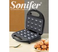 "Macchina waffle elettrica 750W antiaderente per colazione e dolci in cucina