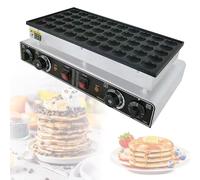 Macchina Waffle Elettrica Commerciale, Macchina Per Pancake Olandesi, Piastra Per Waffle Antiaderente 25/50 Griglie, Mini Macchina Pancake Olandese In Acciaio Inossidabile,25-Holes
