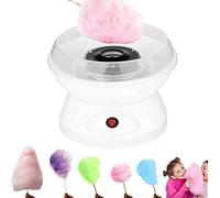 Macchina zucchero filato | ottimo per i bambini | Fai zucchero filato fresco a casa | Pronto in 5 minut | Include 1 misuratore per lo zucchero e 10 bastoncini di legno (Bianco)