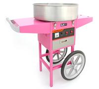 Macchina Zucchero Filato Vintage Rosa con Carrello 50 cm Kukoo
