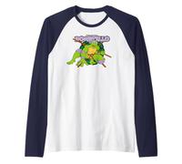 Macchine Classiche TMNT Teenage Mutant Ninja Turtles Donatello Maglia con Maniche Raglan