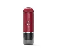 Macchine da caffè,Caffettiera portatile, Macchina for caffè portatile riscaldante adatta a capsule e macinato, macchina for caffè espresso da viaggio for campeggio, ufficio, con borsa portatile(Rot)
