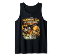 Macchine e Strumenti Non Hanno cervelli Che usano Il Tuo Regalo di Sicurezza Canotta