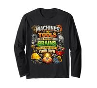 Macchine e Strumenti Non Hanno cervelli Che usano Il Tuo Regalo di Sicurezza Maglia a Manica
