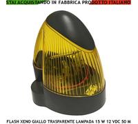 MACCHINE OPERATRICI FLASCH LAMPEGGIANTE CALOTTA GIALLA ALIMENTAZION 12 V 15 W