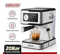 Macchine per caffè espresso Cafelffe Acciaio inossidabile con montalatte Bacchetta a vapore Macchina semiautomatica per cappuccino Caffettiera da 20 bar