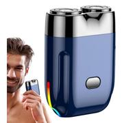 Macchine per rasatura elettriche Da Uomo Portatili Leggeri Con Batteria Ad | Doppio anello a lamina flottante per rasatura quotidiana da viaggio, dispositivo portatile