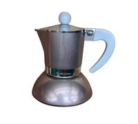 Macchinetta Caffè Caffettiera ad Induzione Argento 2 Tazze