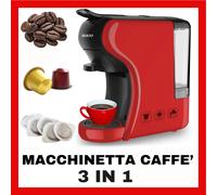 macchinetta macchina da caffe cialde capsule macinato espresso 3 in 1 UNIVERSALE