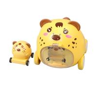 Macchinina a spinta - Veicolo da tirare con cartoni animati di animali, simpatica macchinina interattiva per bambini, giocattolo colorato e leggero e divertente, materiali robusti e sicuri, morbida da