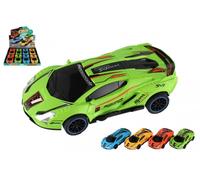 Macchinina da drifting in plastica a inerzia 16 cm - set di 4 colori, 8 pezzi in box