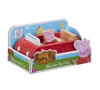 Peppa Pig Wooden Red Car, push along vehicle, imaginative play, preschool toys,