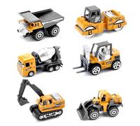 Macchinine Giocattolo,Camion di Costruzione Set Macchinine Mini Auto Die-Cast Veicoli Giocattolo escavatore Natale Regalo per Bambini 2 3 4 5 Anni