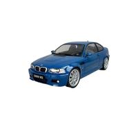 Macchinine in Metallo Pressofuso 1:18 Per BMW M3 E46 Modello Auto In Lega Blu Con Design A Doppia Porta Modello Per Camera Da Letto E Soggiorno Fan Sport Motoristici Corsa