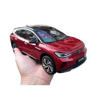 Macchinine in Metallo Pressofuso 1:18 Per Faw Volkswagen ID.4 Crozz Suv In Lega Modello Di Auto In Scala Decorazione Simulazione Giocattoli Fan Sport Motoristici Corsa(Red)