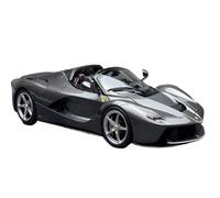 Macchinine in Metallo Pressofuso 1:18 Per Ferrari LaFerrari Convertibile In Lega Grigia Completamente Aperta Modello Auto Nera Supercar Alla Moda Fan Sport Motoristici Corsa