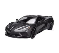 Macchinine in Metallo Pressofuso 1 18 Per Il Modello Auto Sportiva Chevrolet Corvette Del 2020 Modello Di Auto In Lega Giocattolo Collezione Simulazione Fan Sport Motoristici Corsa(Gray)