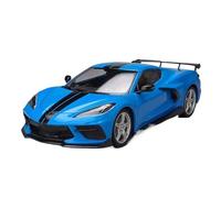 Macchinine in Metallo Pressofuso 1 18 Per Il Modello Auto Sportiva Chevrolet Corvette Del 2020 Modello Di Auto In Lega Giocattolo Collezione Simulazione Fan Sport Motoristici Corsa(Blue)