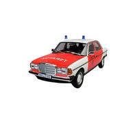 Macchinine in Metallo Pressofuso 1:18 Per Mercedes Benz 200 Police Emergency Ambulance 1984 Modello Di Auto Della Polizia In Lega Rossa E Bianca Fan Sport Motoristici Corsa