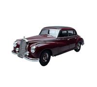 Macchinine in Metallo Pressofuso 1/18 Per Mercedes Benz 300 1955 Simulazione Retrò Black Top Alloy Car Model Con Porte Apribili Rosso Vino Fan Sport Motoristici Corsa