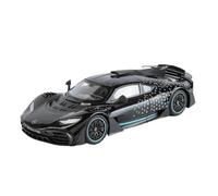 Macchinine in Metallo Pressofuso 1:18 Per Mercedes-Benz ONE Modello In Lega Simulazione Suono E Luci Auto Ornamenti Auto Sportiva Giocattolo In Metallo Fan Sport Motoristici Corsa(Black)
