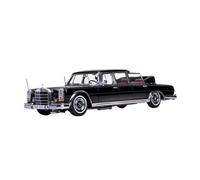 Macchinine in Metallo Pressofuso 1:18 Per Mercedes-Benz Pullman 1966 Modello Di Auto In Lega Classica Da Collezione Decorazione Per La Casa Fan Sport Motoristici Corsa(Black)