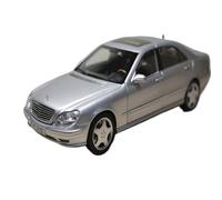 Macchinine in Metallo Pressofuso 1:18 Per Mercedes-Benz S55 AMG W220 Butterfly Silver Sedan Full Door Design Ornament Fan Sport Motoristici Corsa