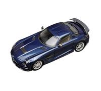 Macchinine in Metallo Pressofuso 1:18 Per Mercedes-Benz SLS AMG Ornamenti In Lega Modello Auto In Metallo Porta Può Essere Aperta Collezione Blu Fan Sport Motoristici Corsa