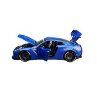 Macchinine in Metallo Pressofuso 1:18 Per Nissan LB GTR R35 In Fibra Carbonio Modello Con Porte Complete Modello Di Simulazione Auto Per I Migliori Amici Fan Sport Motoristici Corsa(Blue)