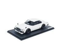 Macchinine in Metallo Pressofuso 1:18 Per Nissan Skyline 2000 Turbo GT-ES (C211) Modello Di Auto In Lega Bianca Ornamenti Di Moda Su Larga Scala Fan Sport Motoristici Corsa