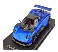Macchinine in Metallo Pressofuso 1:18 Per Pagani Zonda C12 Monza Vari Modelli Di Auto In Resina Da Collezione Supercar Proporzioni Ornamenti Fan Sport Motoristici Corsa(Blue)