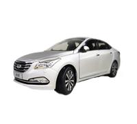 Macchinine in Metallo Pressofuso 1/18 Per Pechino Hyundai Sonata Papà Fidanzato Modello Di Auto Giocattoli Da Viaggio Auto Per San Valentino Fan Sport Motoristici Corsa(White)