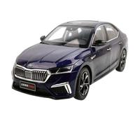 Macchinine in Metallo Pressofuso 1:18 Per SAIC Skoda Octavia PRO 2021 Modello Di Auto In Lega Arancione/blu Con Porte Complete Berlina Pressofusa Fan Sport Motoristici Corsa(Blue)
