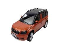 Macchinine in Metallo Pressofuso 1:18 Per Skoda Yeti City Edition SUV Blu/Arancione Lega Grande Scala Die-cast Car Realistic Crafts Fan Sport Motoristici Corsa(Orange)