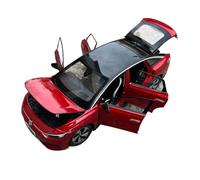 Macchinine in Metallo Pressofuso 1:18 Per Volkswagen ID.7 Modello Di Auto In Lega Coupé Ornamenti Vizzion Simulazione Decorazioni Giocattolo Display Fan Sport Motoristici Corsa(Red)