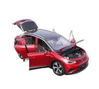 Macchinine in Metallo Pressofuso 1:18 Per Vw Id4 Id.4 X Suv Lega Nuova Energia Modello Di Auto Diecast Ornamenti Veicoli Invia Un Fidanzato Fan Sport Motoristici Corsa(Red)