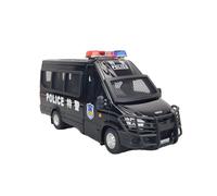 Macchinine in Metallo Pressofuso 1:24 Per Il Modello Di Auto In Lega Della Polizia Iveco Furgone Auto Giocattolo Con Simulazione Di Luci E Suoni Fan Sport Motoristici Corsa