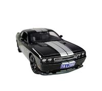 Macchinine in Metallo Pressofuso 1/24 Per Il Modello In Lega Della Muscle Car Dodge Challenger SRT Viper Ram Per La Collezione Del Suo Ragazzo Fan Sport Motoristici Corsa(Black B)