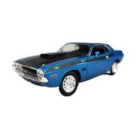 Macchinine in Metallo Pressofuso 1/24 Per Il Modello In Lega Della Muscle Car Dodge Challenger SRT Viper Ram Per La Collezione Del Suo Ragazzo Fan Sport Motoristici Corsa(Blue)