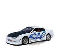 Macchinine in Metallo Pressofuso 1 24 Per Nissan Silvia S15 Pressofuso In Lega Modello Di Auto Versione Modificata Modello Di Auto In Metallo Fan Sport Motoristici Corsa(White)